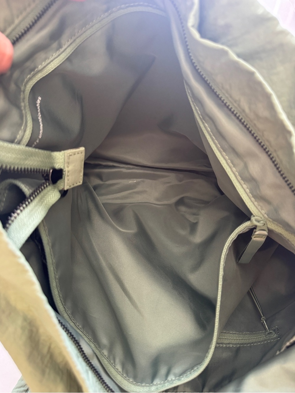 Lululemon Large Tote Bag Gym Yoga Travel Weekender Water Repellent Sage Green - Picture 10 of 15